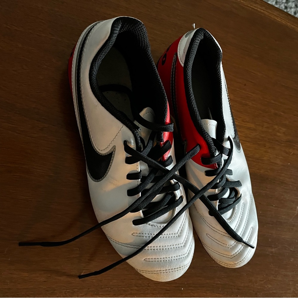 Nike White and Red Cleats